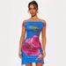 AD105 New 2025 Summer Resort Style Private Label Women's Clothing, Spandex Strapless Collarless Bodycon Dress_ecoleips.com