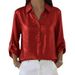 Aria Basics Aria Basics 2026 Cross-Border European And American Foreign Trade Hot-Selling New Style Turn-Down Collar Solid Color Long_ecoleips.com