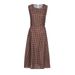 Summer Women's Retro Polka Dot Print Dress Sleeveless Full Swing Vacation Style Clothing_ecoleips.com