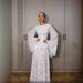 Modest Evening Dress Women's Floral Maxi Dress Long Sleeved Spring New Arrival European American Style Sweet Design Soft Muslim Fashion_ecoleips.com