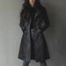 Women's Clothing Elegant Women's Long Trench Coat Lapel Western Style Suede Autumn Winter Style Outerwear For Formal & Casual For Women_ecoleips.com