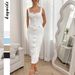 Women Temperament Elegant Button Front Slim Fit Bodycon Long Maxi Dress Daily Party Wear_ecoleips.com