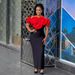 Women's Clothing High-End Off-Shoulder Bandage Dress Slim Fit Large Floral Print Women's Clothing For Formal & Casual_ecoleips.com