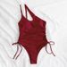 2026 S-XL Shiny Swimwear Women Beach One Piece Swimsuit Mujer Trikini Maio Biquini Badpak Bikini Monokini_ecoleips.com