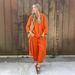 Women's Clothing 2 Piece Set Large Size Cotton And Linen Shirt Set High Waist Loose Pants_ecoleips.com