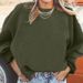 Autumn/Winter Casual Hoodie With Loose Round Neck And Long Sleeves For Women_ecoleips.com