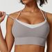 Women's Clothing Summer Color Matching Cross Beautiful Back Sports Bra High Waist Slim Yoga Pants Sweat Absorbent Breathable Fitness Clothes_ecoleips.com