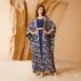 Women's Long Robe Dress Two Piece Set Gold Foil SW013 Muslim Fashion Clothing_ecoleips.com