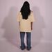 Women's Oversized Short Sleeve Blazer, Casual Loose Fit Lapel Suit Jacket, Elegant Solid Yellow Lightweight Outerwear, Daily Office Streetwear, Breath_ecoleips.com
