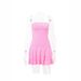 Korean Style Rhinestone Mesh Mini Skirt for Women Backless Strapless Slim Fit Summer Trendy Cross Border Sexy Dress_ecoleips.com