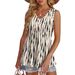 Cross-Border 2025 Style Flowy Ruffle Women's Elegant Sleeveless V-Neck Babydoll Tank Top_ecoleips.com