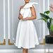 Women's Clothing Pure Color Sexy Dress Banquet Dress_ecoleips.com