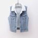 Autumn And Winter Lamb Wool Plus Velvet Thickened Patch Denim Vest Women's Loose Korean Cotton Vest Waistcoat Jacket_ecoleips.com