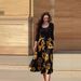 Women's Long Sleeved U Neck Slim Fit Printed Two Piece Set Fashion_ecoleips.com