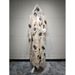 Muslim Women's Clothing Cardigan With Headscarf Long Sleeve Printed Robe Coat Abaya_ecoleips.com