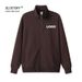 Custom LOGO Men's Fall Winter Basic Zipped Up Sweatshirts Men Stand Collar Winter Fleece Tennis Golf Sports Knitted Coats_ecoleips.com