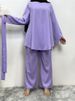 Hot Selling Arrivals Muslim Woman Tops And Pants Set Hight Quality Two Peice Set For Women Islamic Turkey Clothes Dubai Fashion_ecoleips.com