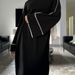 Loriya2024tiktok E-commerce Fashion Solid Color Trimmed Dubai Turkish Dress Robe LR882_ecoleips.com