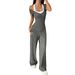 Women's Clothing Hot Girl Sports Style Short Sleeved Vest Straight Trousers Suit_ecoleips.com