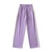 Retro College Style Side White Edge Webbing Sports Pants Women's Autumn New Slim Elastic High Waist Drawstring Pants Trendy_ecoleips.com