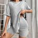Voya Women's Minimalist Casual Home Suit Set For Summer, Comfortable, Breathable, Cool Two-piece Set For Women_ecoleips.com