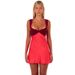 Women's Halter Neck Tie Backless Short Dress Sexy Fashion Spring Summer 2025 European American Style Wholesale_ecoleips.com