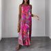Women's ClothingSummer Expert Fashion Casual Women's Printed Long Skirt Loose Suspender Large Size Dress_ecoleips.com