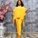 Women's Clothing Plus Size Temperament Two Piece Shirt Pencil Pants_ecoleips.com
