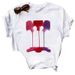 Women's European And American Foreign Trade 3D Nail Art Letter Print Plus-size Base Shirt Cartoon Loose Women's_ecoleips.com