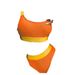 Women's Clothing European And American Style Bikini Two Piece Sports Vest Style High Waist Swimsuit For Women_ecoleips.com