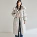 girl Girl Girl 25 Winter Fox Fur Collar Hooded Waist-Tightening Jacket For Women, Long Over-the-Knee 90% White Duck Down Thickened Coat_ecoleips.com
