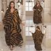 Women's Cotton Beach Cover Up Dress - Floral, Leopard, Zebra Print Long Boho Kimono Sunshade Tunic For Swimwear, Vacation, Summer_ecoleips.com