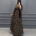 2024 Autumn New European And American Cross-Border Women's Bohemian Style Fashion Printed High-Waisted Long Skirt_ecoleips.com