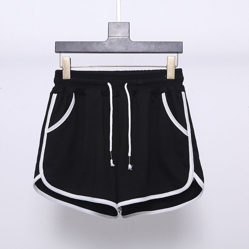 Women's Clothing New Loose Casual Large Size Student Running Elastic Waist Wide Leg Hot Pants Outer Wear_ecoleips.com
