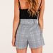 Aria Basics Aria Basics 2024 Summer Bestseller Women's Fashion Casual European And American Plaid Shorts_ecoleips.com