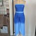 Women's Clothing One Piece Swimsuit Gradient Printing With Skirt Suit Swimsuit Women_ecoleips.com