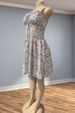 Women's Sexy Deep V Neck Skirt Dress European American Style Printed Fashion Export Suspender Waist Irregular Silhouette_ecoleips.com