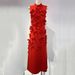 Women's Clothing Long Skirt Splicing Three Dimensional Flowers High Waist Design Slim Dress_ecoleips.com