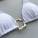 2024 New European And American Sexy Solid Color Strapless Two-Piece Bikini Swimwear Ins Style Women's Swimsuit For Hot_ecoleips.com