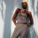 Sexy Slim-Fit Striped Crop Top & Elastic Waist Pants Set – Trendy Streetwear Two-Piece Outfit_ecoleips.com