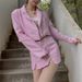 Aria Basics Aria Basics Cross-Border Wholesale Foreign Trade European And American Women's Clothing 2022 Summer Houndstooth Texture High Waist_ecoleips.com