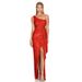 Women's Summer Sloping Shoulder Sequin Sleeveless Slit Backless Dress For Women_ecoleips.com