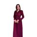 Women's Elegant Maxi Dress Long Sleeved Waist Cinching Spring Style Temperament European American Fashion Muslim Clothing_ecoleips.com