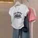Plus Size Women's Slimming Base Layer Top With Curved Hem Straight Shoulders Short Sleeves Versatile Chubby Girls Summer Concealing Tummy_ecoleips.com