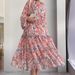 Women's Clothing Muslim New Chiffon Belt Long Fashionable And Elegant Dress_ecoleips.com