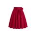 Women's Retro Hepburn Pocket Bow Skirts European American Style Belts Cross Border E Commerce Top Selling Item Amazon Clothing_ecoleips.com