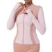 New Fitness Clothes Slim Yoga Clothes Jacket Sports Jacket Women's Yoga Clothes Long Sleeved Top Stand Collar Zipper_ecoleips.com