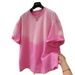 Women's Clothing Loose And Age Reducing Dopamine Oversize Tie Dye Top_ecoleips.com