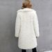 Women's Clothing Autumn And Winter Imitation Fur Plush Lapel Warm Long Coat_ecoleips.com