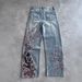 In-stock Cross-border Heavyweight 3D Printed Y2K American Retro Wide-leg Loose High-waisted Jeans For Men And Women_ecoleips.com